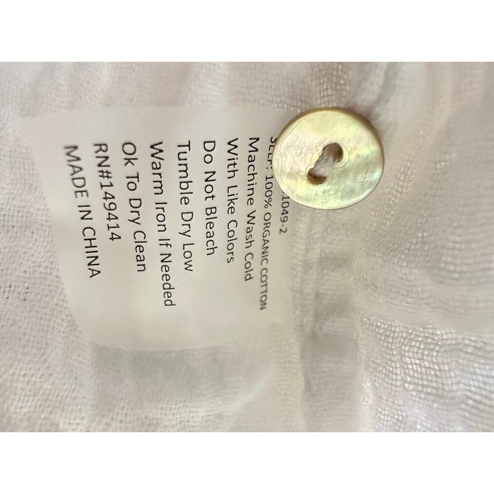 Johnny Was Gauze Peasant Top white size small - Picture 9 of 9